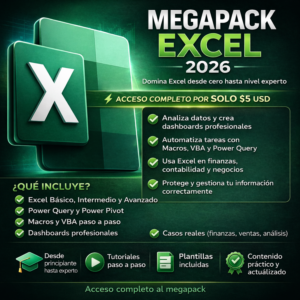MEGAPACK EXCEL 2026