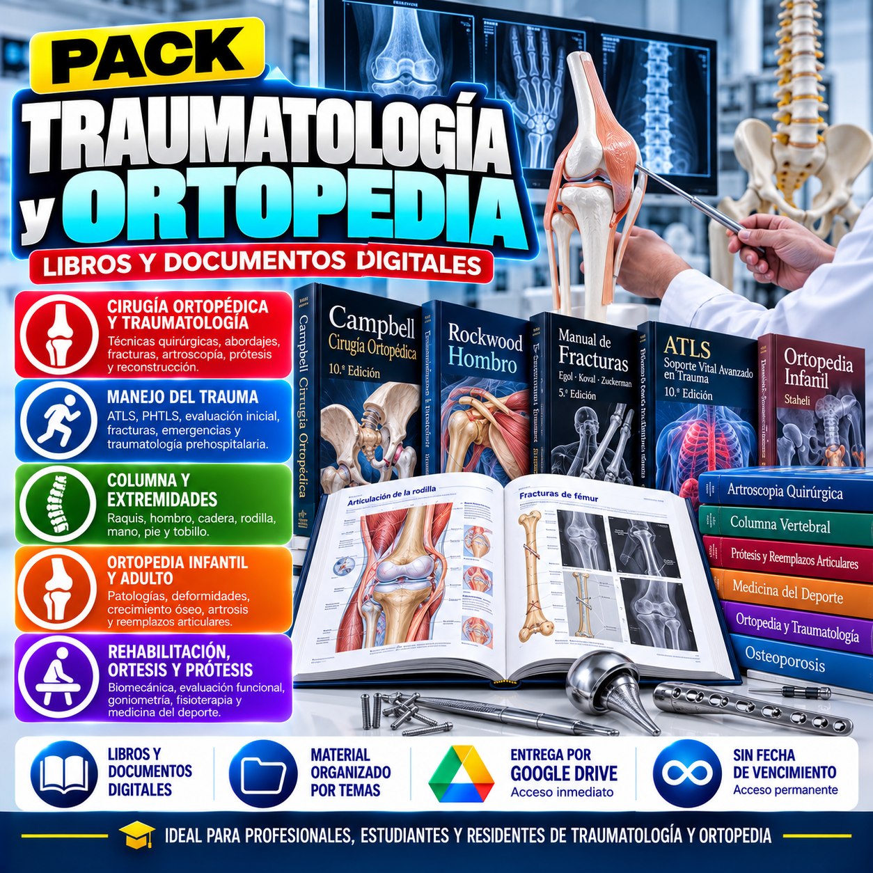 PACK Traumatología y Ortopedia
